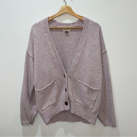 Universal Thread Women's Pastel Speckled Buttoned Cardigan, Medium - Picture 2 of 7